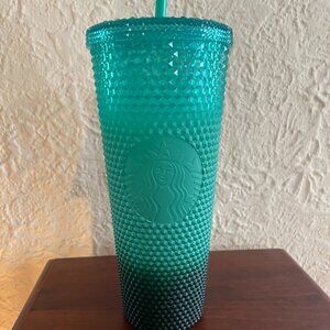 Starbucks Emerald Green Studded Tumbler Cold Cup